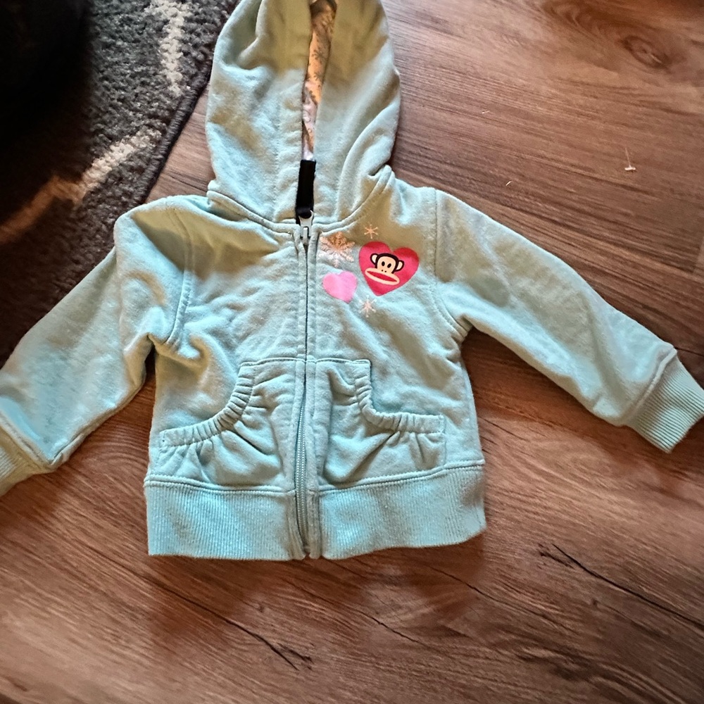 Paul Frank 12 month monkey hoodie with pockets.